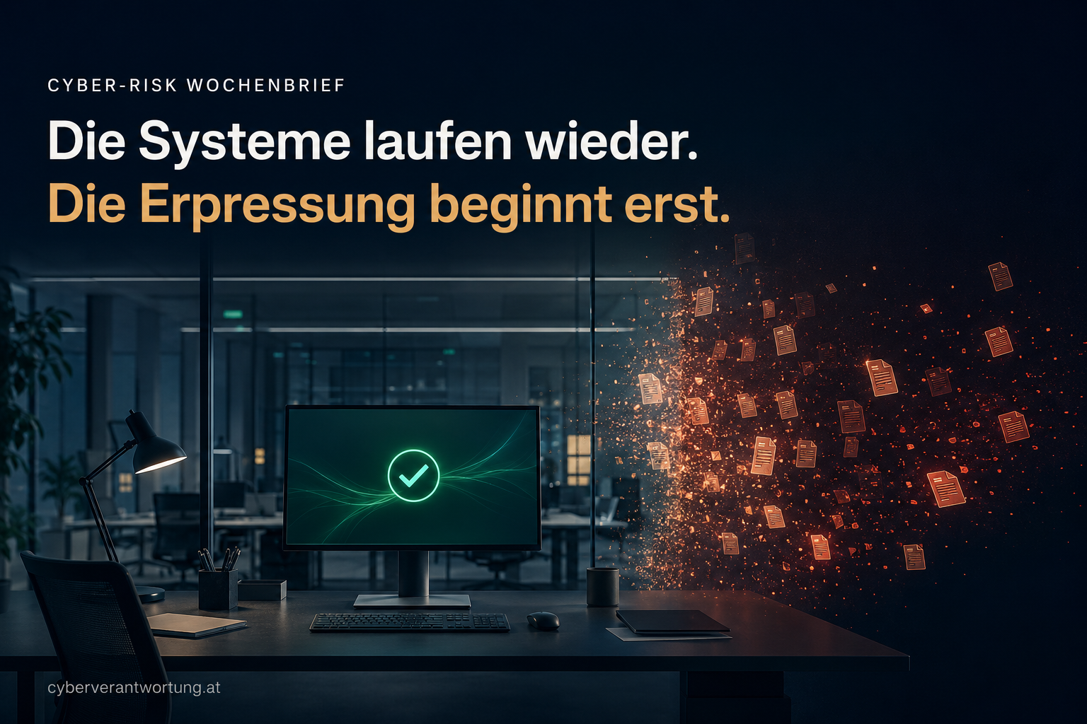 „Die Systeme laufen wieder. Die Erpressung beginnt erst.“